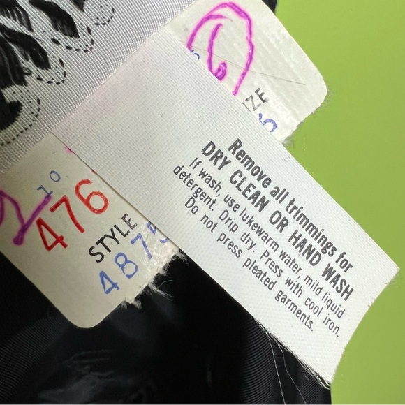 Miss Elliette California black ruched vintage dress size 6 - Picture 6 of 7